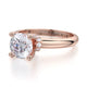Michael M Prong Round Engagement Ring