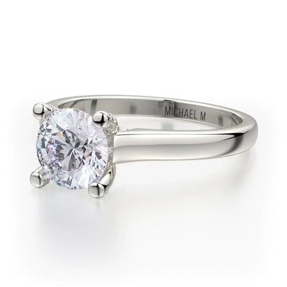 Michael M Solitaire Round Engagement Ring