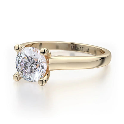 Michael M Solitaire Round Engagement Ring