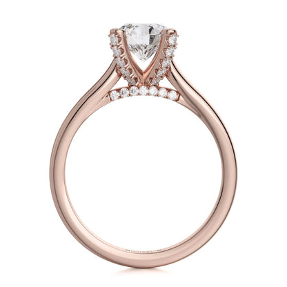 Michael M Prong Round Engagement Ring