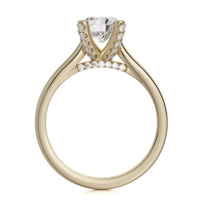 Michael M Prong Round Engagement Ring