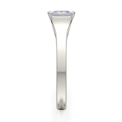 Michael M Pave Princess Engagement Ring