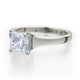 Michael M Pave Princess Engagement Ring