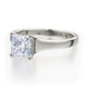 Michael M Pavé Princess Engagement Ring