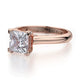 Michael M Pave Princess Engagement Ring