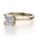 Michael M Pave Princess Engagement Ring