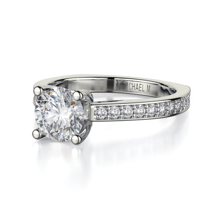Michael M Round Engagement Ring