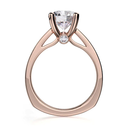 Michael M Bezel Round Engagement Ring