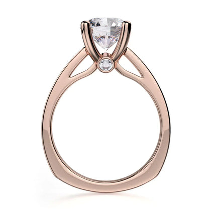 Michael M Bezel Round Engagement Ring