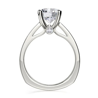 Michael M Bezel Round Engagement Ring