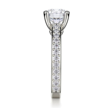 Michael M Bezel Round Engagement Ring