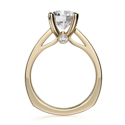 Michael M Bezel Round Engagement Ring