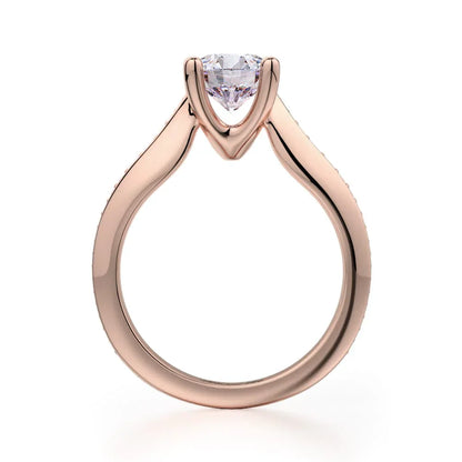 Michael M Pave Round Engagement Ring