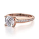 Michael M Pave Round Engagement Ring