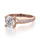 Michael M Pavé Round Engagement Ring