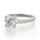 Michael M Pave Round Engagement Ring