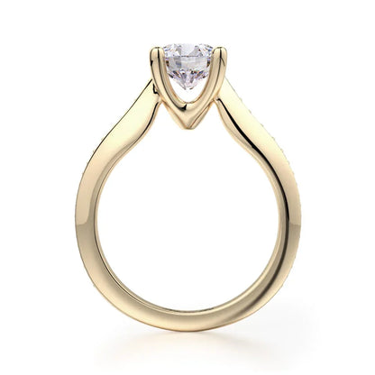 Michael M Pave Round Engagement Ring
