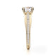 Michael M Pave Round Engagement Ring