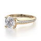 Michael M Pavé Round Engagement Ring