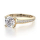 Michael M Pave Round Engagement Ring