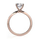 Michael M Center Stone Prong Round Engagement Ring