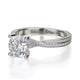Michael M Micropave Round Engagement Ring