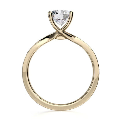 Michael M Micropave Round Engagement Ring