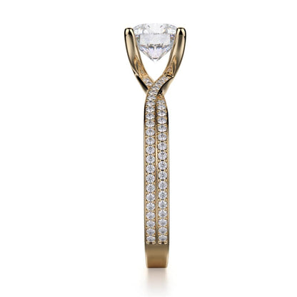 Michael M Micropave Round Engagement Ring