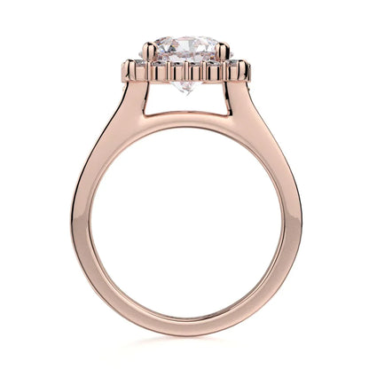 Michael M Prong Round Engagement Ring