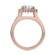 Michael M Prong Round Engagement Ring