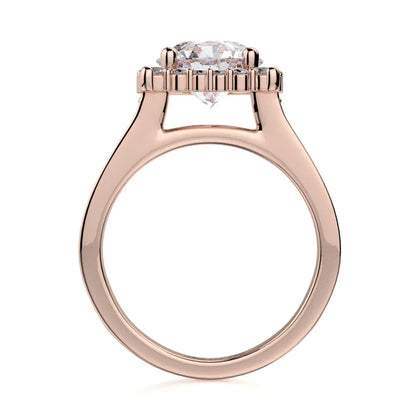Michael M Prong Round Engagement Ring