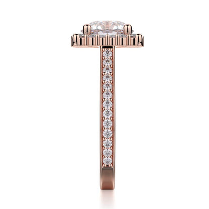 Michael M Prong Round Engagement Ring