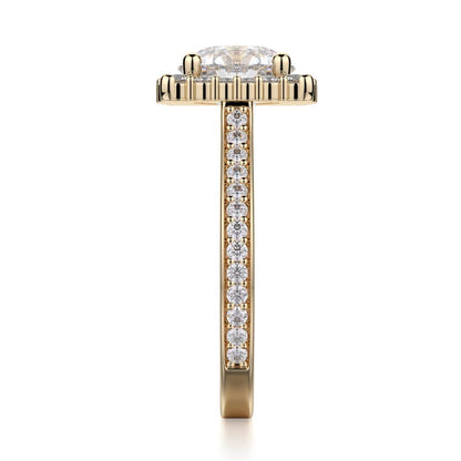 Michael M Prong Round Engagement Ring