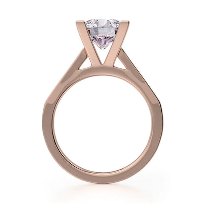 Michael M Pave Round Engagement Ring