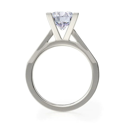 Michael M Pave Round Engagement Ring