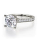 Michael M Pave Round Engagement Ring