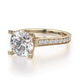 Michael M Pave Round Engagement Ring