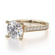Michael M Pave Round Engagement Ring