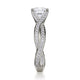 Michael M Pave Round Engagement Ring