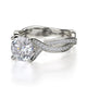 Michael M Pave Round Engagement Ring