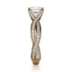 Michael M Pave Round Engagement Ring