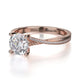 Michael M Pave Round Engagement Ring