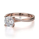 Michael M Pavé Round Engagement Ring