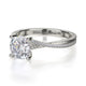 Michael M Pave Round Engagement Ring