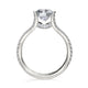 Michael M Prong Round Engagement Ring