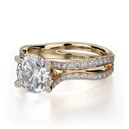 Michael M Prong Round Engagement Ring