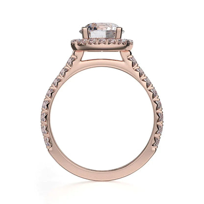 Michael M Prong Round Engagement Ring