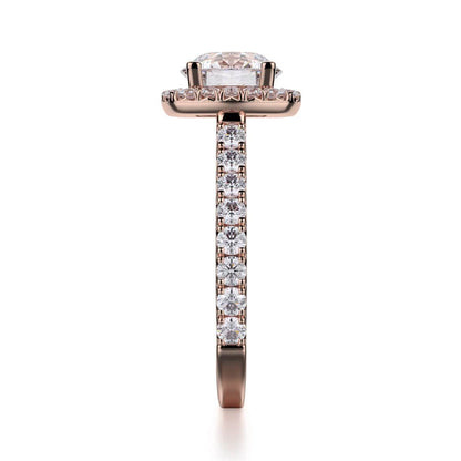 Michael M Prong Round Engagement Ring