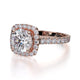 Michael M Prong Round Engagement Ring