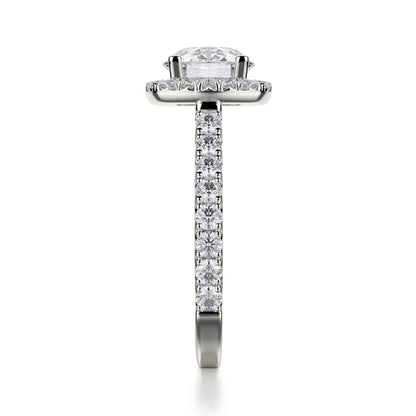Michael M Prong Round Engagement Ring